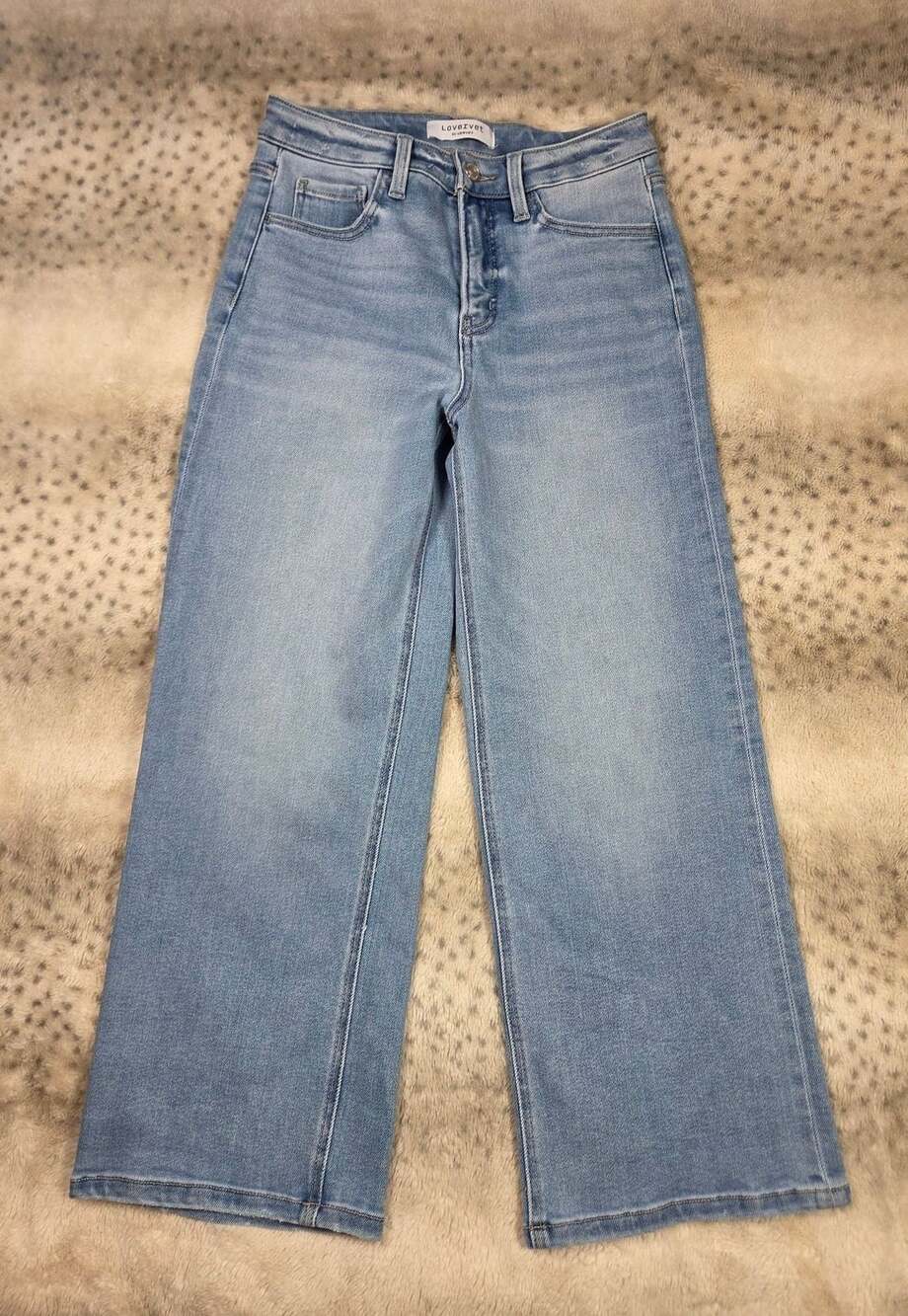 Lovervet by Vervet Abound Tummy Control Wide Leg Jeans 26